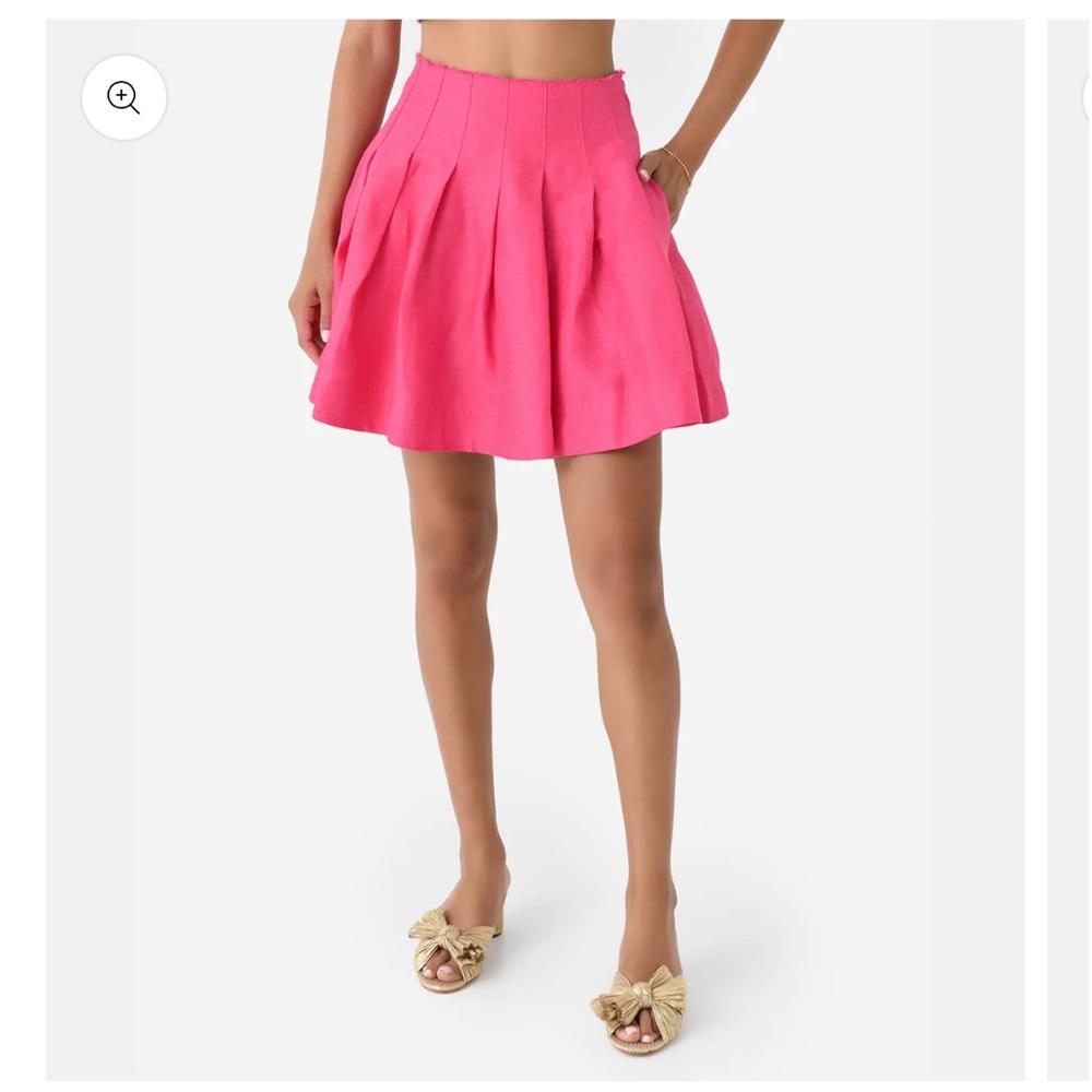 Aje Sheila Frayed Pleated Skirt Size AU 4/ US 0